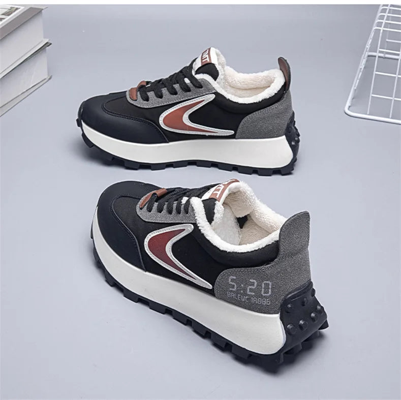 casual running sneakers women rubber sole platform