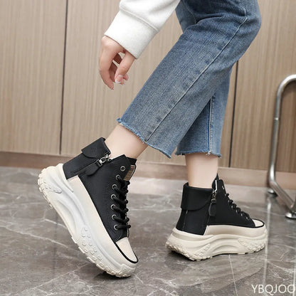 casual platform shoes rubber sole women sneakers
