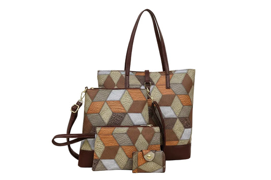 women’s 4-piece bag set vintage design