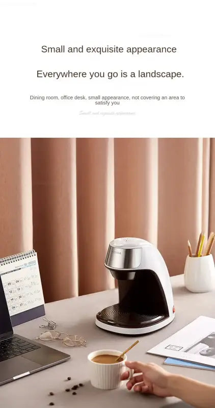 small coffee machine for tea and ground coffee brewing