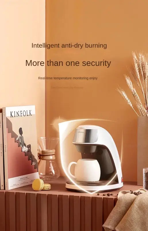 small automatic coffee machine for home and travel use
