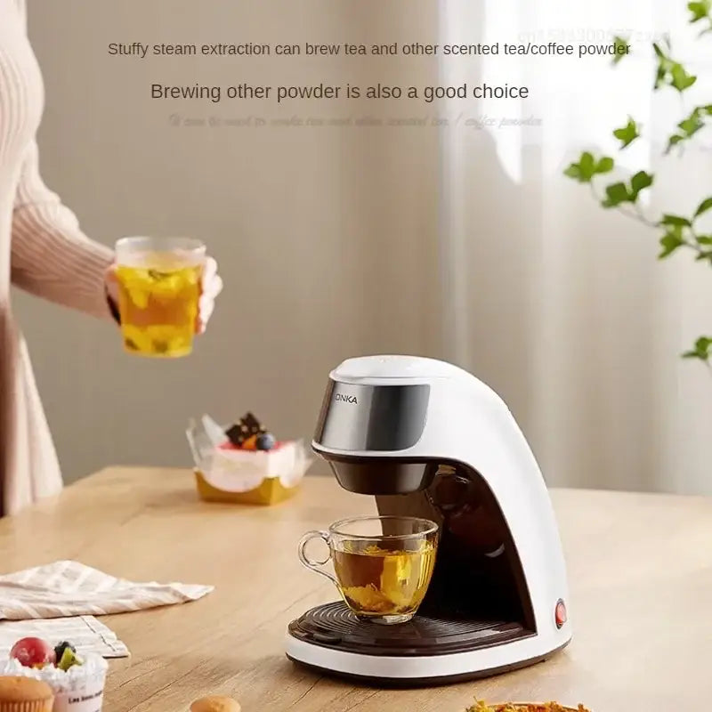 mini coffee maker stainless steel control panel design