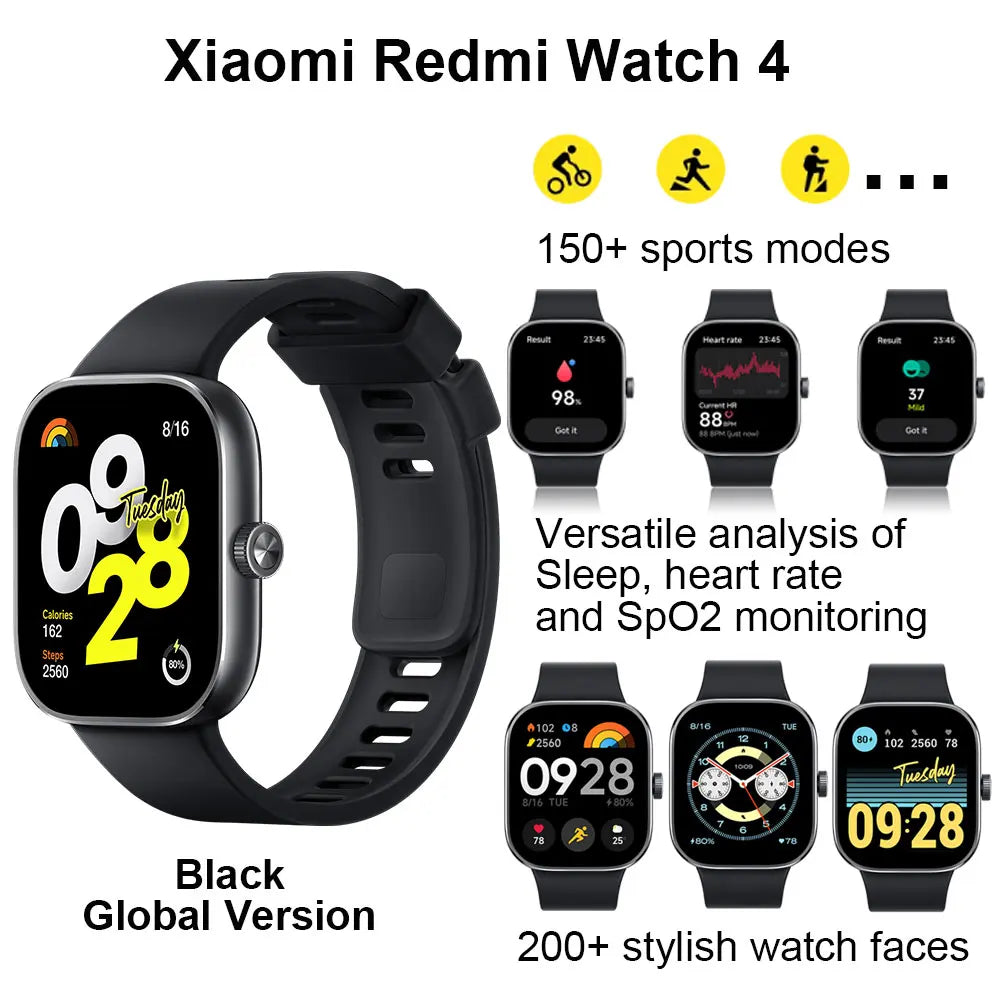 Xiaomi Redmi Smartwatch 1.97 inch AMOLED display with fitness tracker and Bluetooth calling