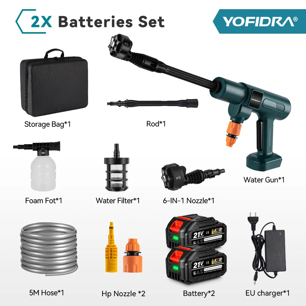 battery powered water jet cleaner Makita compatible