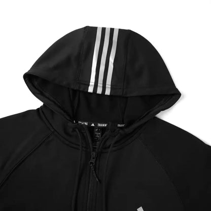Adidas Polar Fleece Hooded Jacket Suitable For Spring And Autumn Outdoor Training, Fitness And Run