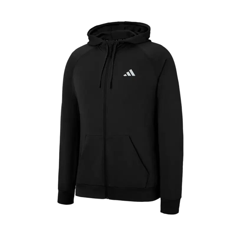 Adidas Polar Fleece Hooded Jacket Suitable For Spring And Autumn Outdoor Training, Fitness And Run