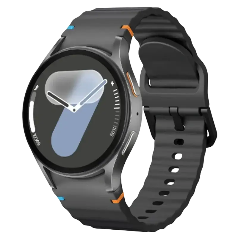 Fitness tracking smartwatch with heart rate and blood oxygen monitor