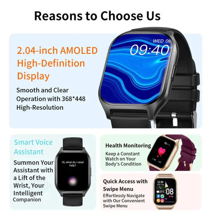 Amoled Smart Watch - black