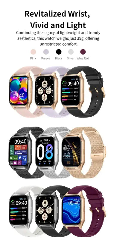 Amoled Smart Watch - black