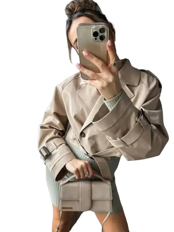 Traf Street-wear Long Sleeve Female Jacket laurichshop