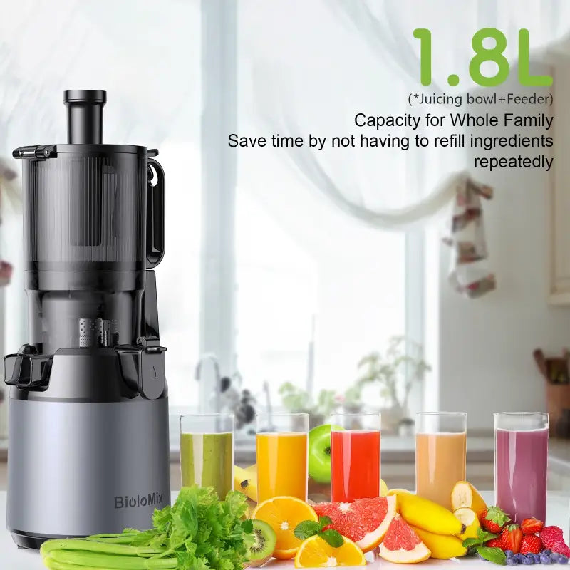 BioloMix Cold Press Juicer with 130mm Feed Chute