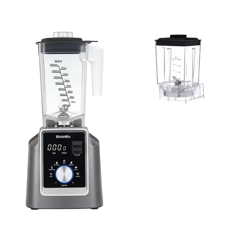 BioloMix Digital Automatic Program Professional Commercial Blender - With DRY JAR PARTS / EU Plug / spain