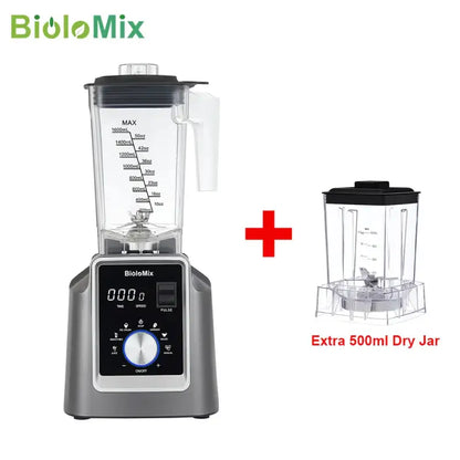 BioloMix Digital Automatic Program Professional Commercial Blender - With 500ML DRY JAR / UK Plug / SAUDI ARABIA