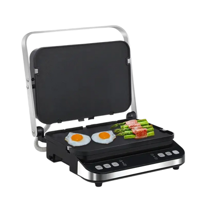 BioloMix 2000W Electric Contact Grill Digital Griddle and Panini Press - Toaster Machine