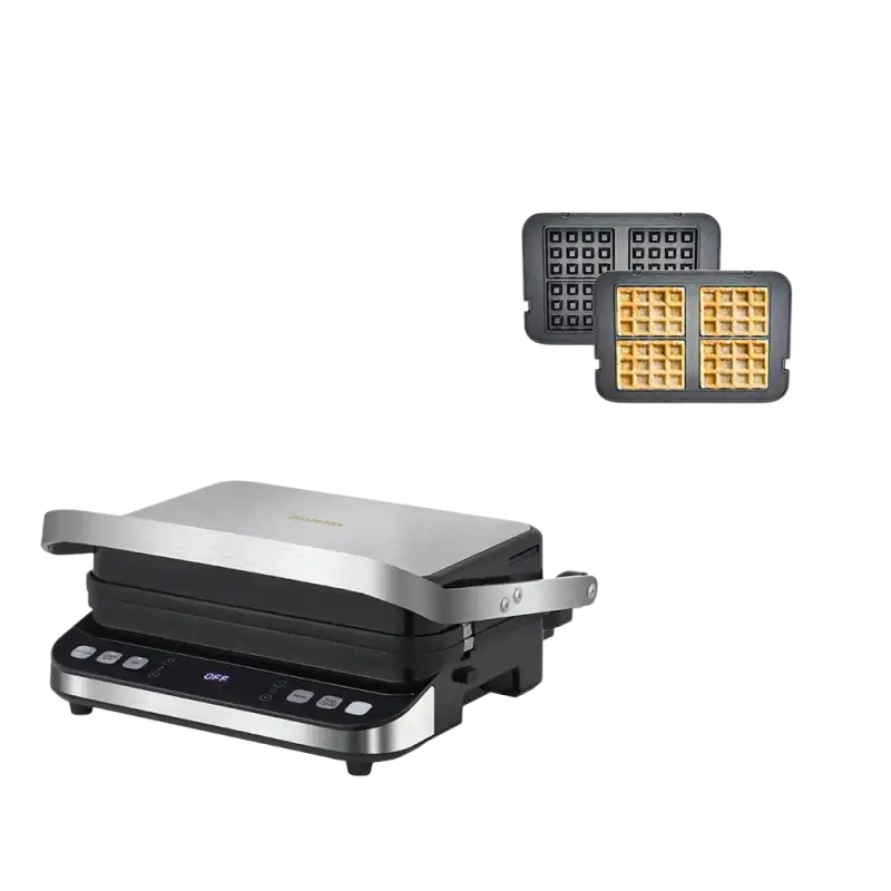 BioloMix 2000W Electric Contact Grill Digital Griddle and Panini Press - Toaster Machine