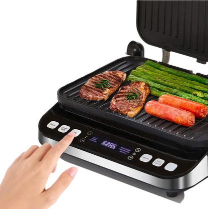 BioloMix 2000W Electric Contact Grill Digital Griddle and Panini Press - Toaster Machine