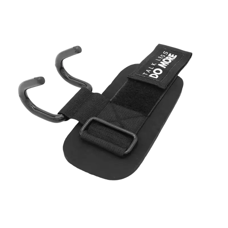 AOLIKES 1 Pair Weight Lifting Hook Hand Bar Wrist Straps Glove Weightlifting Strength Training Gym Fitness Hook Support Lift - laurichshop