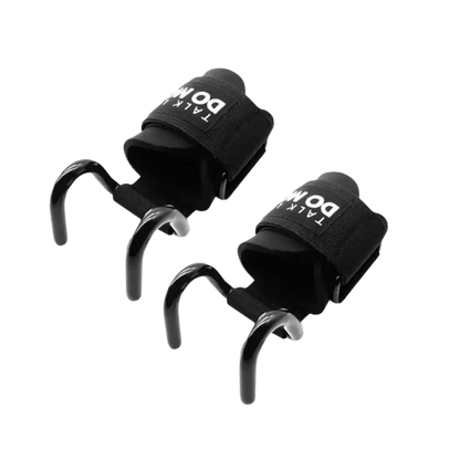 AOLIKES 1 Pair Weight Lifting Hook Hand Bar Wrist Straps Glove Weightlifting Strength Training Gym Fitness Hook Support Lift - laurichshop