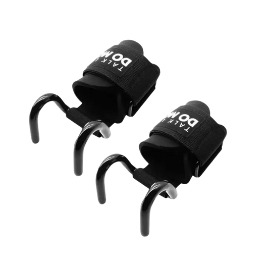 AOLIKES 1 Pair Weight Lifting Hook Hand Bar Wrist Straps Glove Weightlifting Strength Training Gym Fitness Hook Support Lift - laurichshop