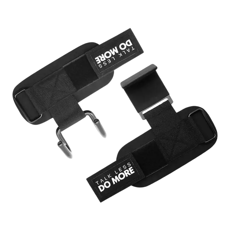 AOLIKES 1 Pair Weight Lifting Hook Hand Bar Wrist Straps Glove Weightlifting Strength Training Gym Fitness Hook Support Lift - laurichshop