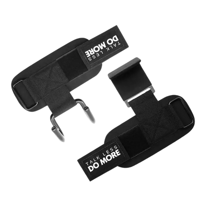 AOLIKES 1 Pair Weight Lifting Hook Hand Bar Wrist Straps Glove Weightlifting Strength Training Gym Fitness Hook Support Lift - laurichshop