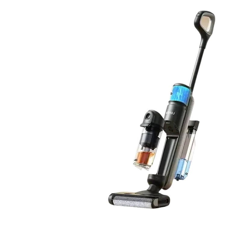 Black and Copper Cordless Vacuum with Smart Dirt Detection and Edge Cleaning