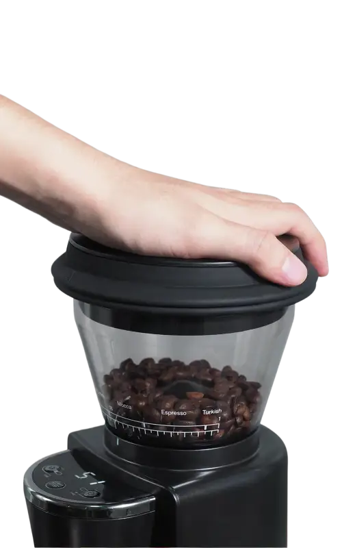 HiBREW Automatic Burr Mill Electric Coffee Grinder with 31 Gears for Espresso