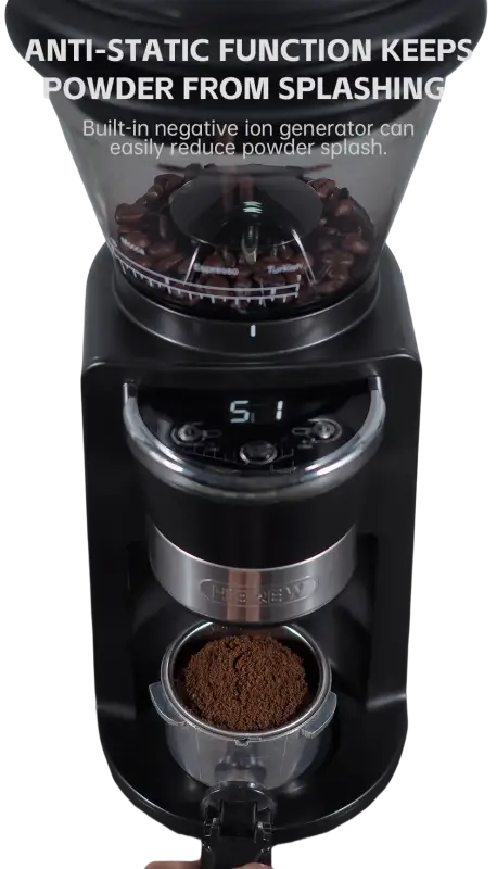 HiBREW Automatic Burr Mill Electric Coffee Grinder with 31 Gears for Espresso