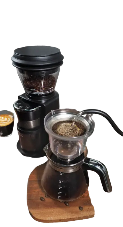 HiBREW Automatic Burr Mill Electric Coffee Grinder with 31 Gears for Espresso