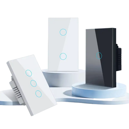 GIRIER Smart Wifi Touch Gang Light Switch 100-240V Works with Alexa Hey Google