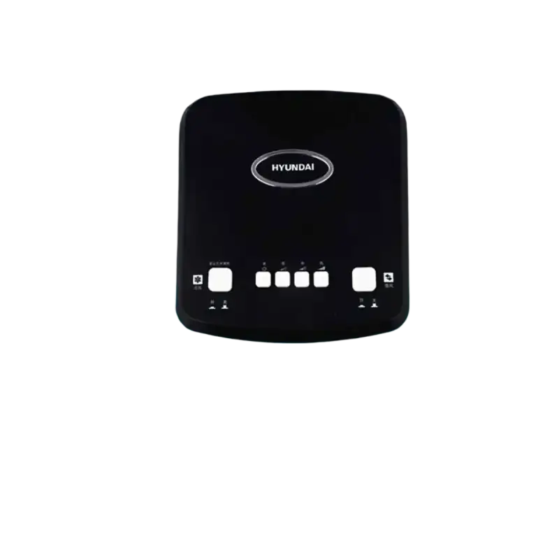 Black Hyundai evaporative cooler with wide-angle airflow for cooling heating