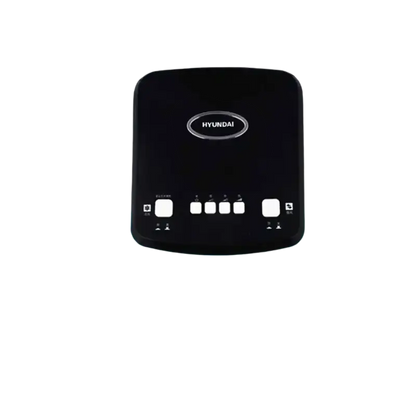 Black Hyundai evaporative cooler with wide-angle airflow for cooling heating