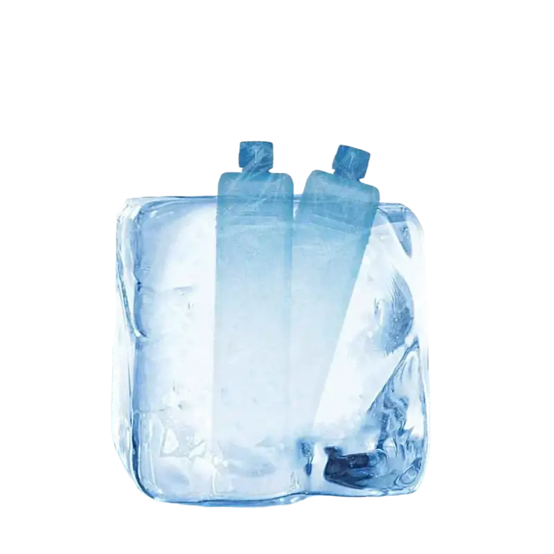 Portable Black Hyundai evaporative cooler with ice cube bag for cooling heating