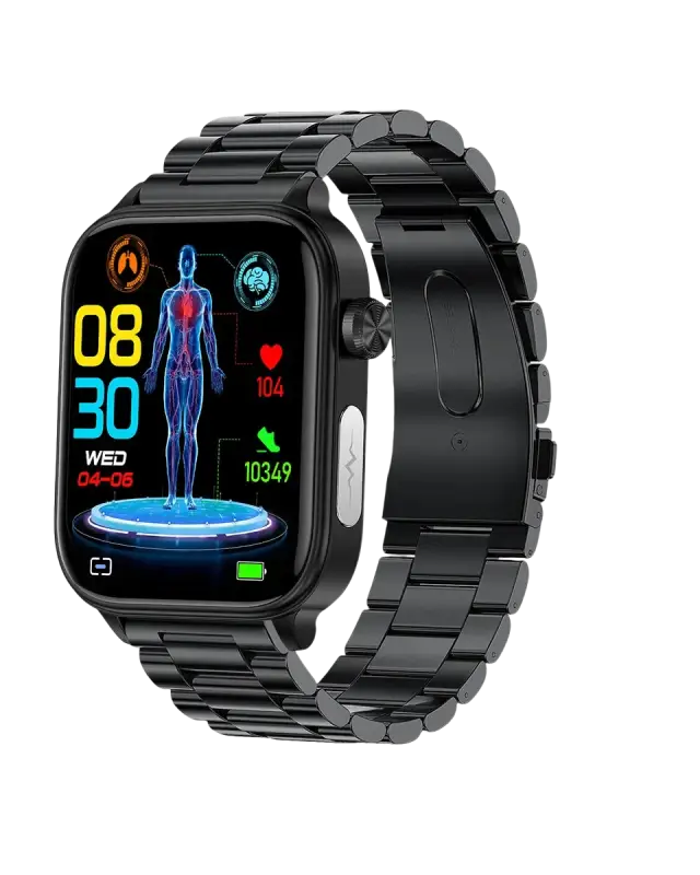 Fitness watch with body temperature and SpO2 monitoring