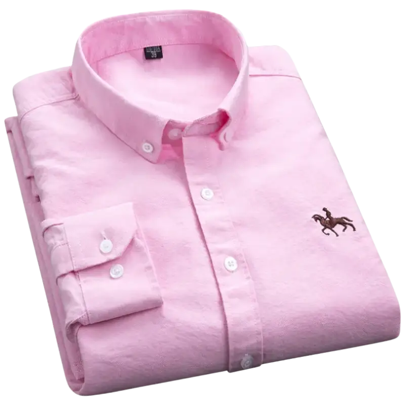 Pink Ralph Lauren casual shirt with embroidered horse logo