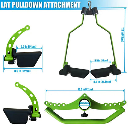 LAT Pull Down T/V Bars Cable Machine Attachment Back Strength