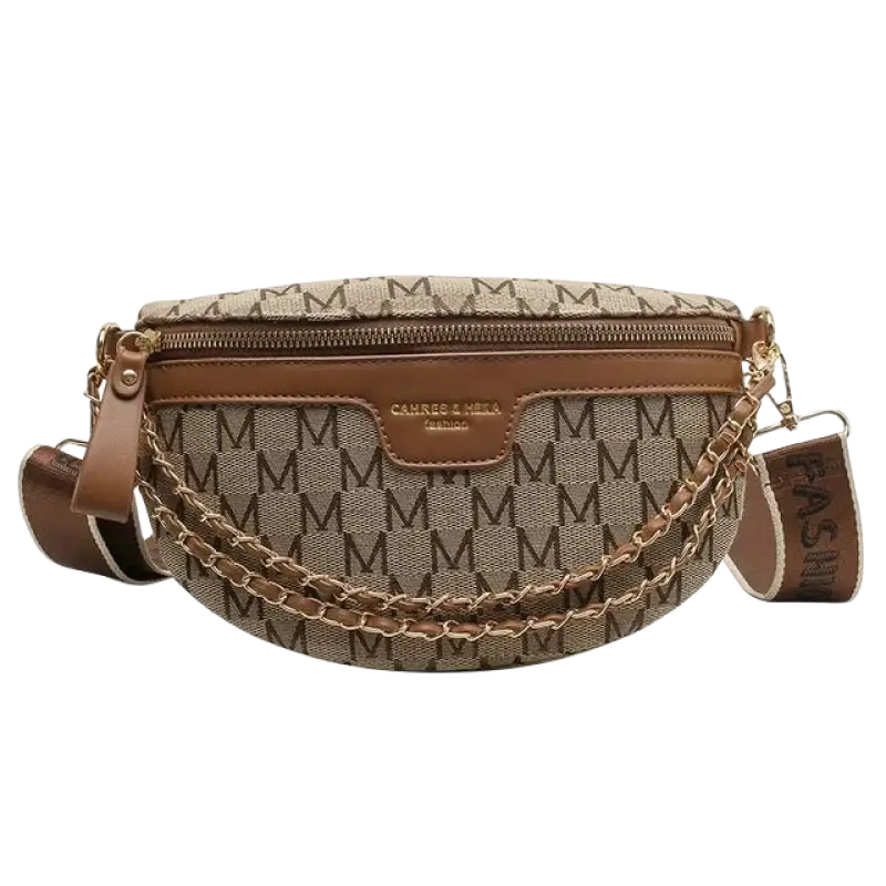 Thick Chain Women's Waist Bag Fanny Pack Fashion Shoulder Crossbody Chest Bags Female Belt Bag Crocodile Shoulder Bag - laurichshop