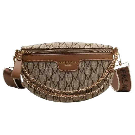 Thick Chain Women's Waist Bag Fanny Pack Fashion Shoulder Crossbody Chest Bags Female Belt Bag Crocodile Shoulder Bag - laurichshop