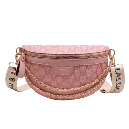 Thick Chain Women's Waist Bag Fanny Pack Fashion Shoulder Crossbody Chest Bags Female Belt Bag Crocodile Shoulder Bag - laurichshop