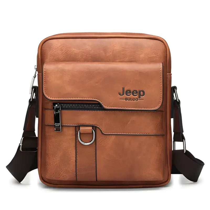 JEEP Buluo Men Leather Shoulder Cross-body Bag