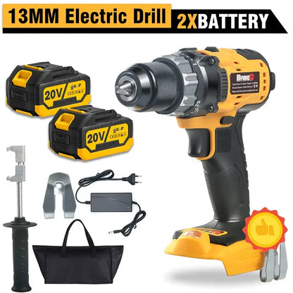 Brush-less Electric Impact Drill 3 in 1 For Makita 18-21 V - with 2 battery / EU / CHINA