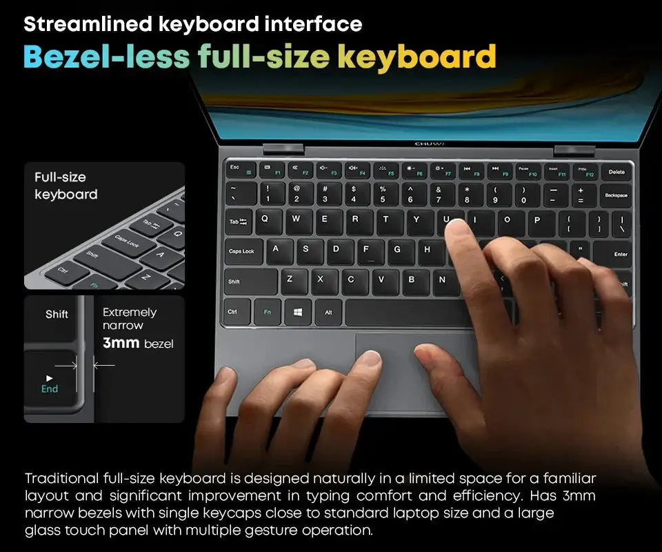 Chuwi 360° MiniBook X Laptop 2-in-1 Yoga Mode Intel N100 N5100 10.51 Inch laurichshop