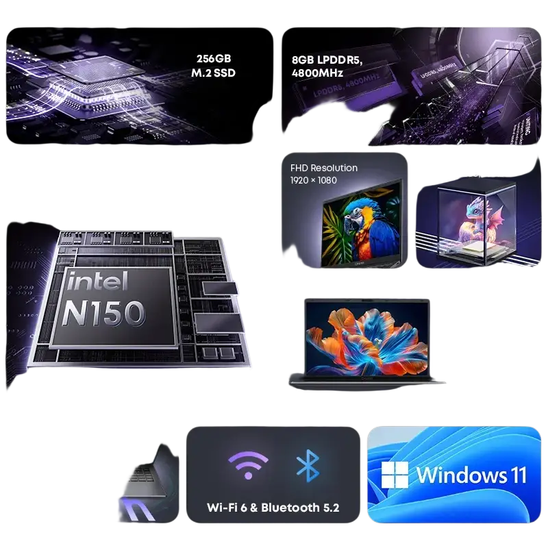 Chuwi GemiBook XPro laptop with 14.1-inch vibrant FHD IPS display