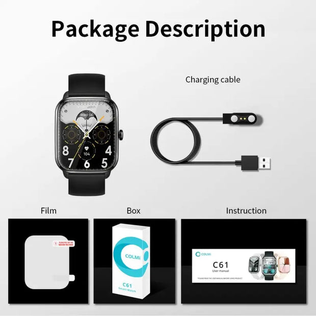 COLMI C61 Smartwatch 1.9 inch - laurichshop