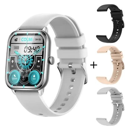 COLMI C61 Smartwatch 1.9 inch - Silver With 3 Strap