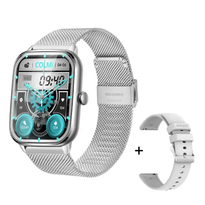 COLMI C61 Smartwatch 1.9 inch - Silver Metal Strap
