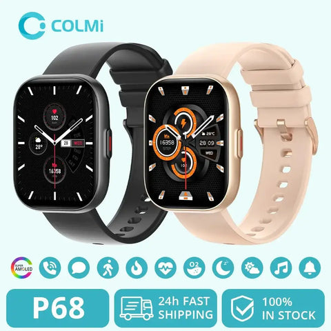 COLMI P68 Smartwatch 2.04'' AMOLED Screen - laurichshop