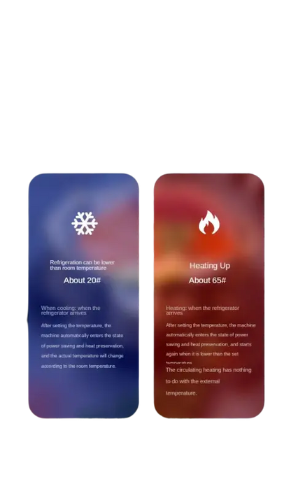 Small 10 L mini car home dual-use refrigerator also good for students.