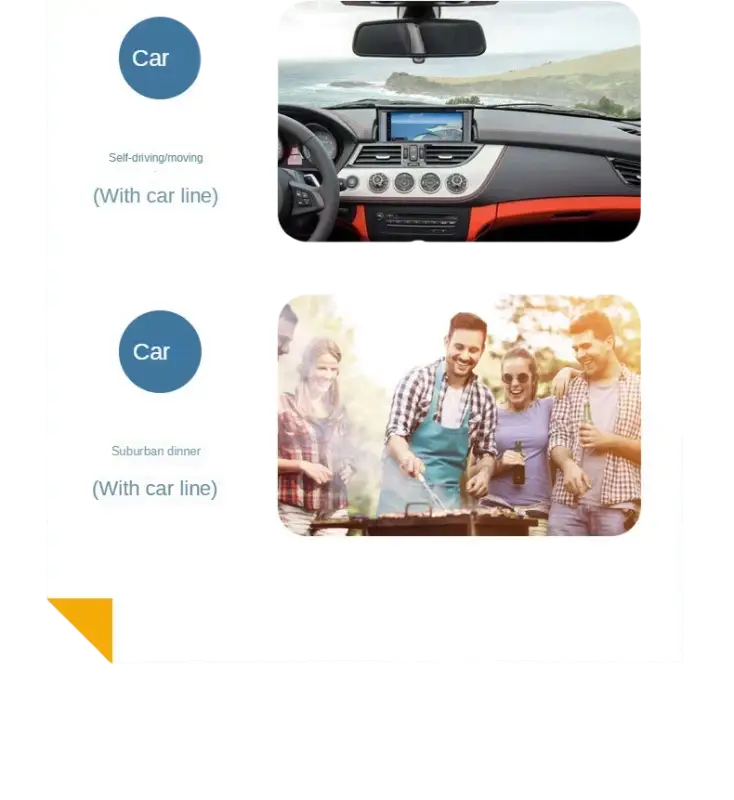 Small 10 L mini car home dual-use refrigerator also good for students.