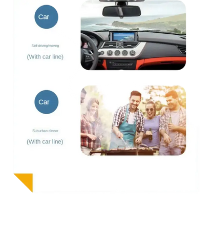 Small 10 L mini car home dual-use refrigerator also good for students.